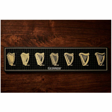 Guinness Evolution of the Harp PVC Bar Mat  19.5' x 4.72'