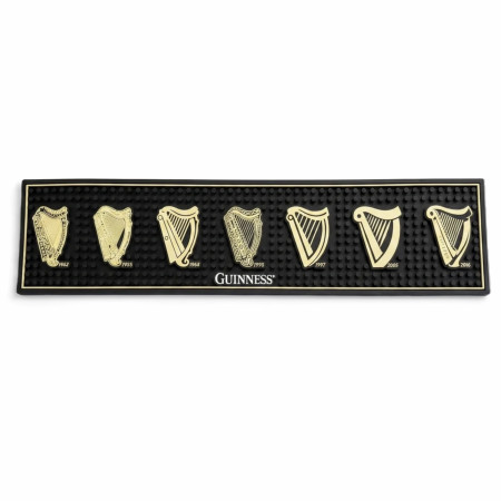 Guinness Evolution of the Harp PVC Bar Mat  19.5' x 4.72'