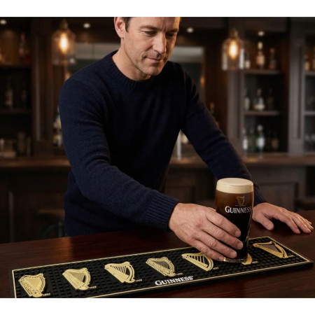 Guinness Evolution of the Harp PVC Bar Mat  19.5' x 4.72'