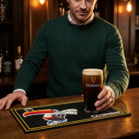 Guinness Toucan Soccer PVC Bar Mat  18' x 12'