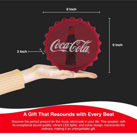Coca-Cola Bottle Cap Shaped Bluetooth Speaker