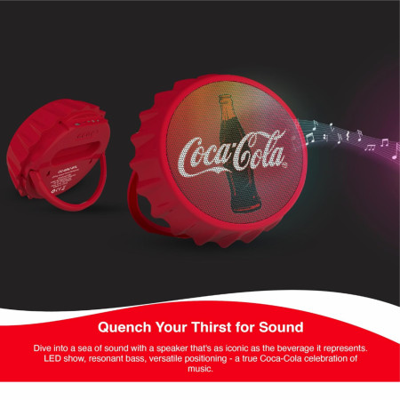 Coca-Cola Bottle Cap Shaped Bluetooth Speaker