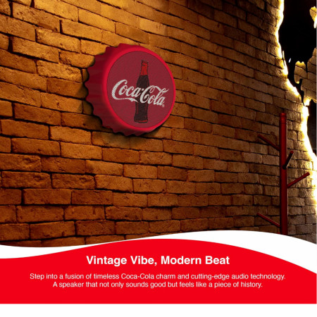 Coca-Cola Bottle Cap Shaped Bluetooth Speaker