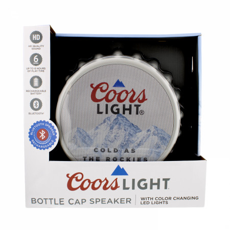 Coors Light Bottle Cap Shaped Bluetooth Speaker
