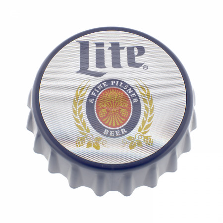 Miller Lite Bottle Cap Shaped Bluetooth Speaker