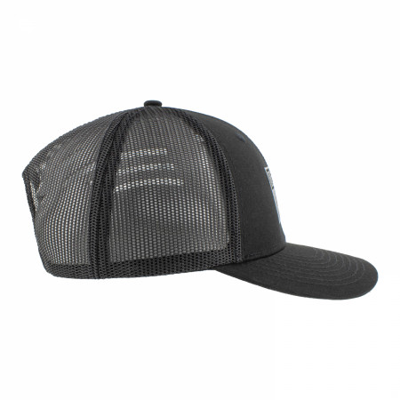 Bells Whisky Patch Black Mesh Trucker Hat