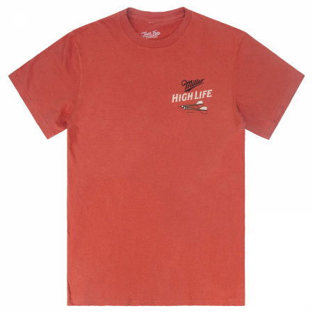 Miller High Life Darts and Beer Front and Back T-Shirt by Junk Food