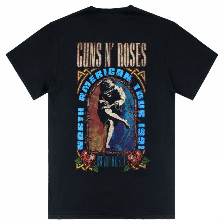 Guns N' Roses 1991 North American Tour Front & Back Print T-Shirt