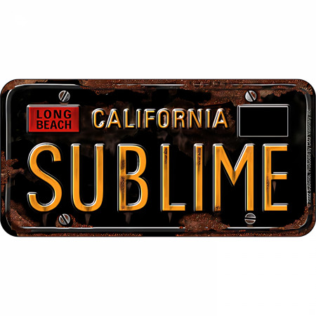 Sublime California License Plate Sticker