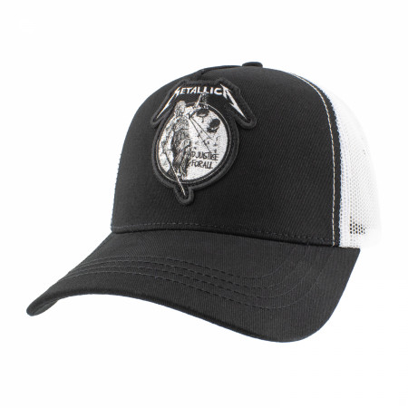 Metallica Justice For All Monochrome Mesh Snapback Hat