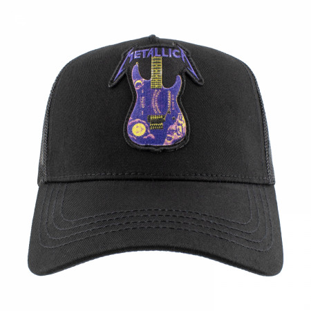 Metallica Kirk Hammett Purple Ouija Guitar Mesh Snapback Hat