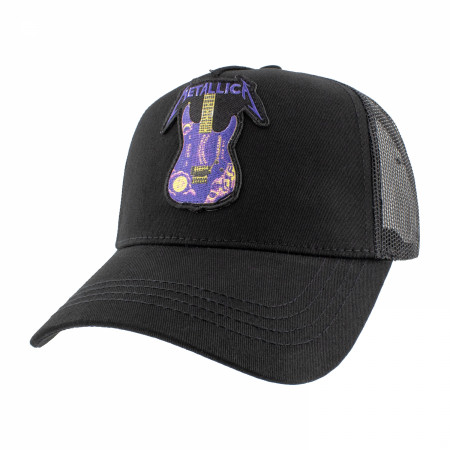 Metallica Kirk Hammett Purple Ouija Guitar Mesh Snapback Hat