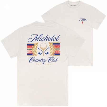 Michelob Golf Country Club Est. 2002 Front & Back Print T-Shirt
