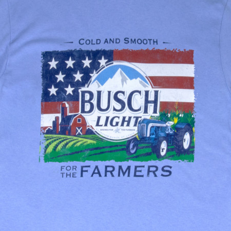 Busch Light For the Farmers Patriotic T-Shirt