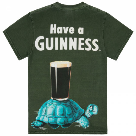 Guinness - Have A Guinness Gilroy Turtle Front and Back Print Mineral Wash Premium T-Shirt