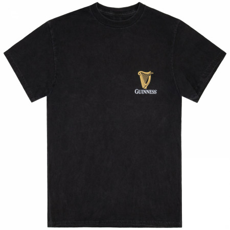 Guinness St. James Gate Home of Guinness Front and Back Print Mineral Wash Premium T-Shirt