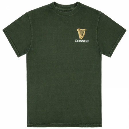 Guinness Gilroy Crocodile Front and Back Print Mineral Wash Premium T-Shirt
