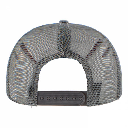 Lone Star Embroidered Drinking Armadillo Distressed Snapback Hat