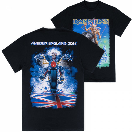 Iron Maiden 2014 Tour Trooper Front and Back Print T-Shirt