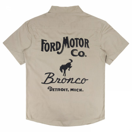 Ford Bronco Button Down Mechanic Work Shirt
