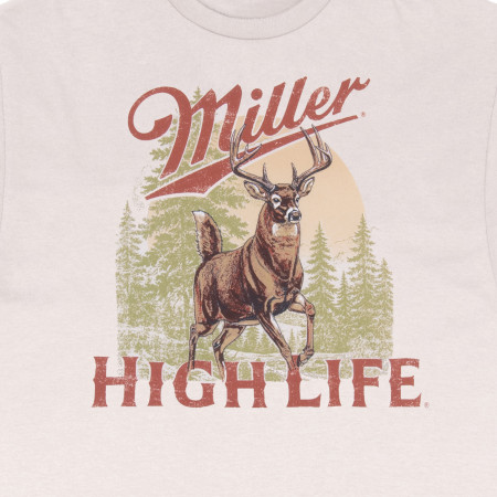 Miller High Life Deer in the Forest Premium Heavyweight T-Shirt