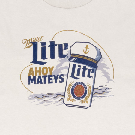 Miller Lite Ahoy Mateys Captain Can T-Shirt