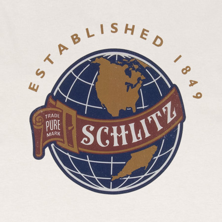 Schlitz Globe Logo - Established 1849 T-Shirt