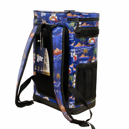 Miller Lite Summer 24-Can Backpack Premium Welded Insulation Cooler Bag