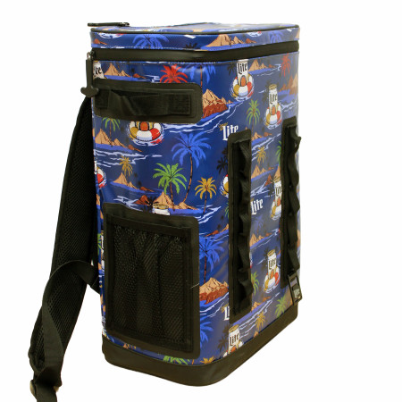 Miller Lite Summer 24-Can Backpack Premium Welded Insulation Cooler Bag