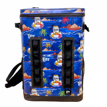 Miller Lite Summer 24-Can Backpack Premium Welded Insulation Cooler Bag