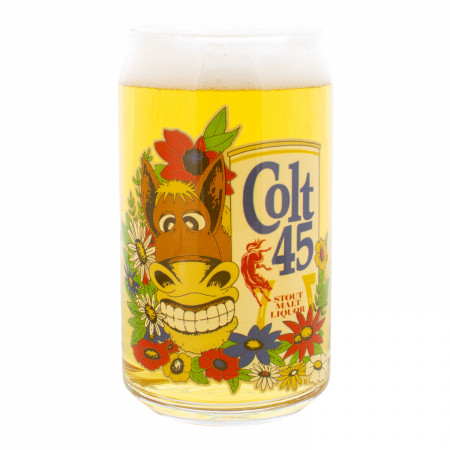 Colt 45 Special Edition Spicoli Donkey 16 oz Can Glass 4-Pack