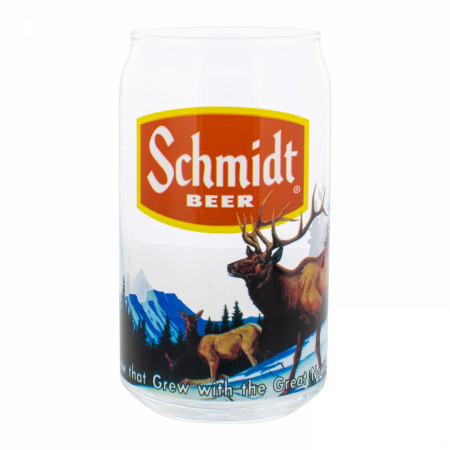 Schmidt Assorted Wildlife 16 oz Can Glass 4-Pack