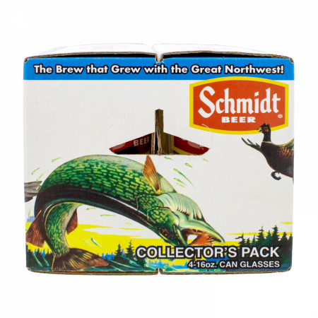 Schmidt Assorted Wildlife 16 oz Can Glass 4-Pack