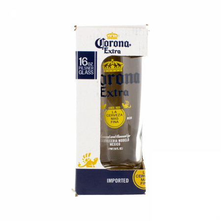 Corona Extra Clear Logo 16 oz Becher Glass