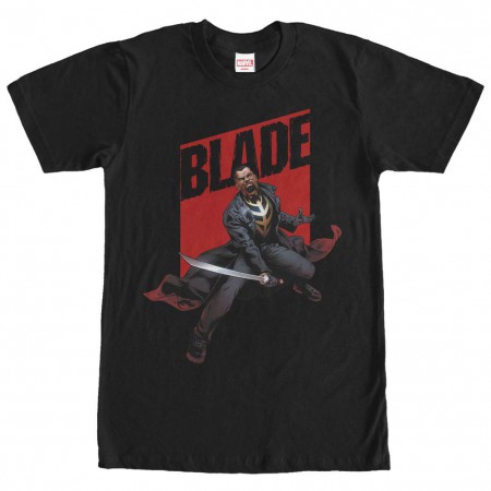 Marvel Teams Blade Rage Black Mens T-Shirt
