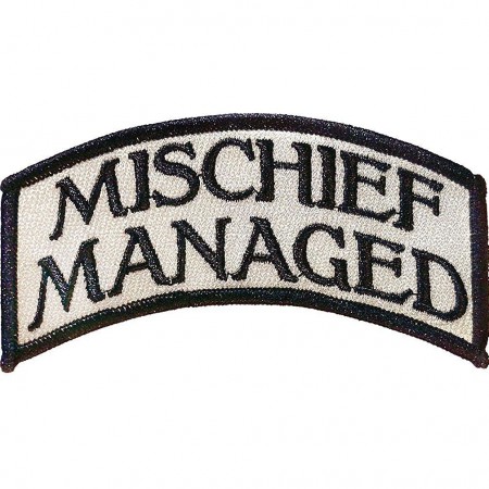 Harry Potter Iron-On Mischief Managed Patch