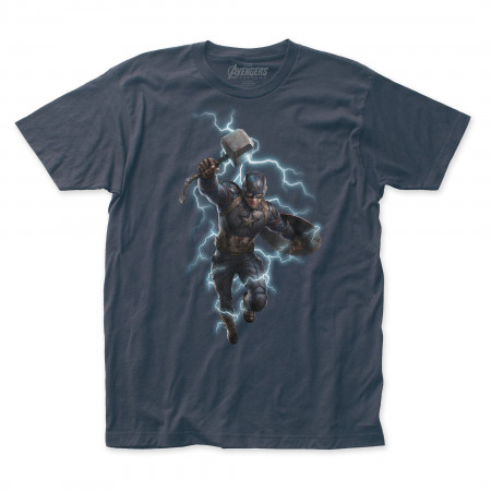 Captain America Wielding Mjolnir Avengers Endgame T-Shirt