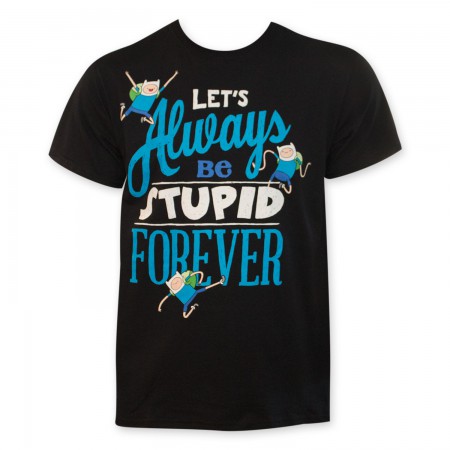 Adventure Time Men's Let's Always Be Stupid Forever T-Shirt