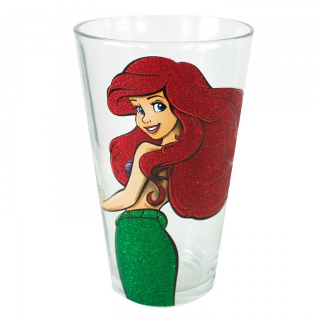 Little Mermaid Ariel Glitter Pint Glass
