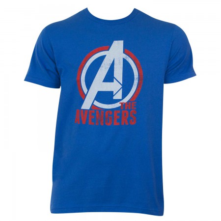 Avengers Logo Men's Blue T-Shirt