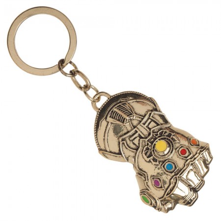 Avengers Infinity War Thanos Gauntlet Gold Fist Keychain