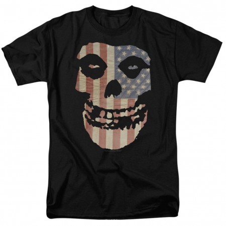 The Misfits American Flag Logo Tshirt