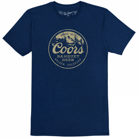 Coors Banquet Beer Mountain Logo Throwback Style T-Shirt