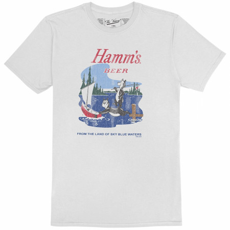 Hamm's Beer Bears at the Lake Retro Style T-Shirt