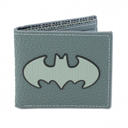 Batman Logo Grey Rubber Wallet