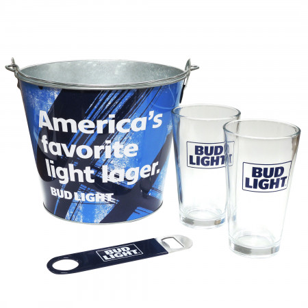 Bud Light Beer Bucket Gift Set