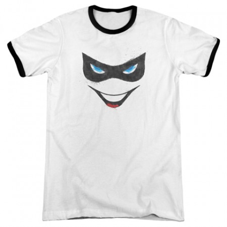 Harley Quinn Face Ringer Tshirt