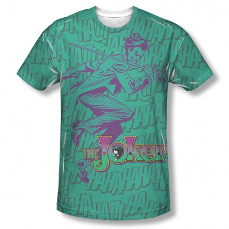 Batman Joker Merriment Sublimation Green T-Shirt