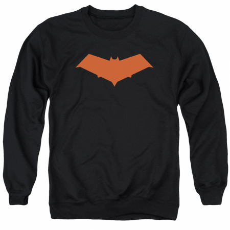 Batman Red Hood Logo Black Crewneck Sweatshirt