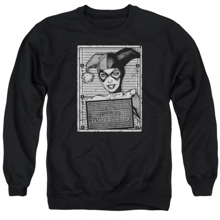 Harley Quinn Mugshot Crewneck Sweatshirt